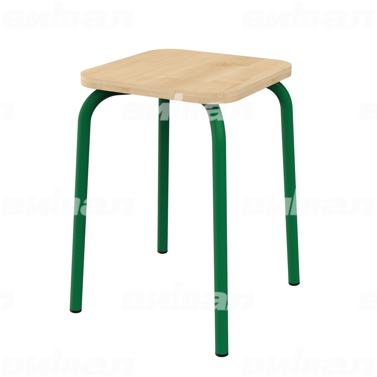 Табурет для столовой зеленый RAL6029 Клен Пластик