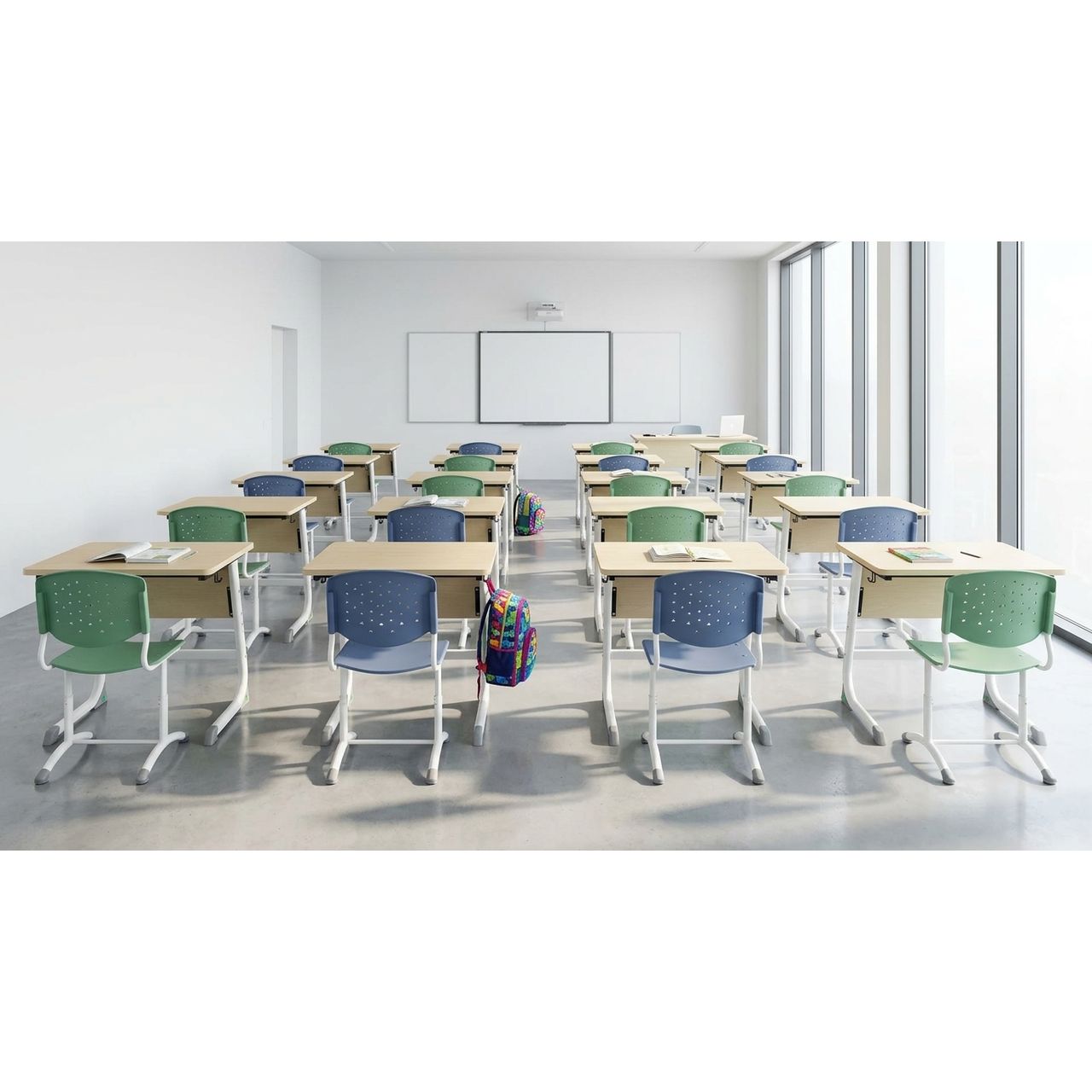 Стул ученический регулируемый «Призма» на круглой трубе