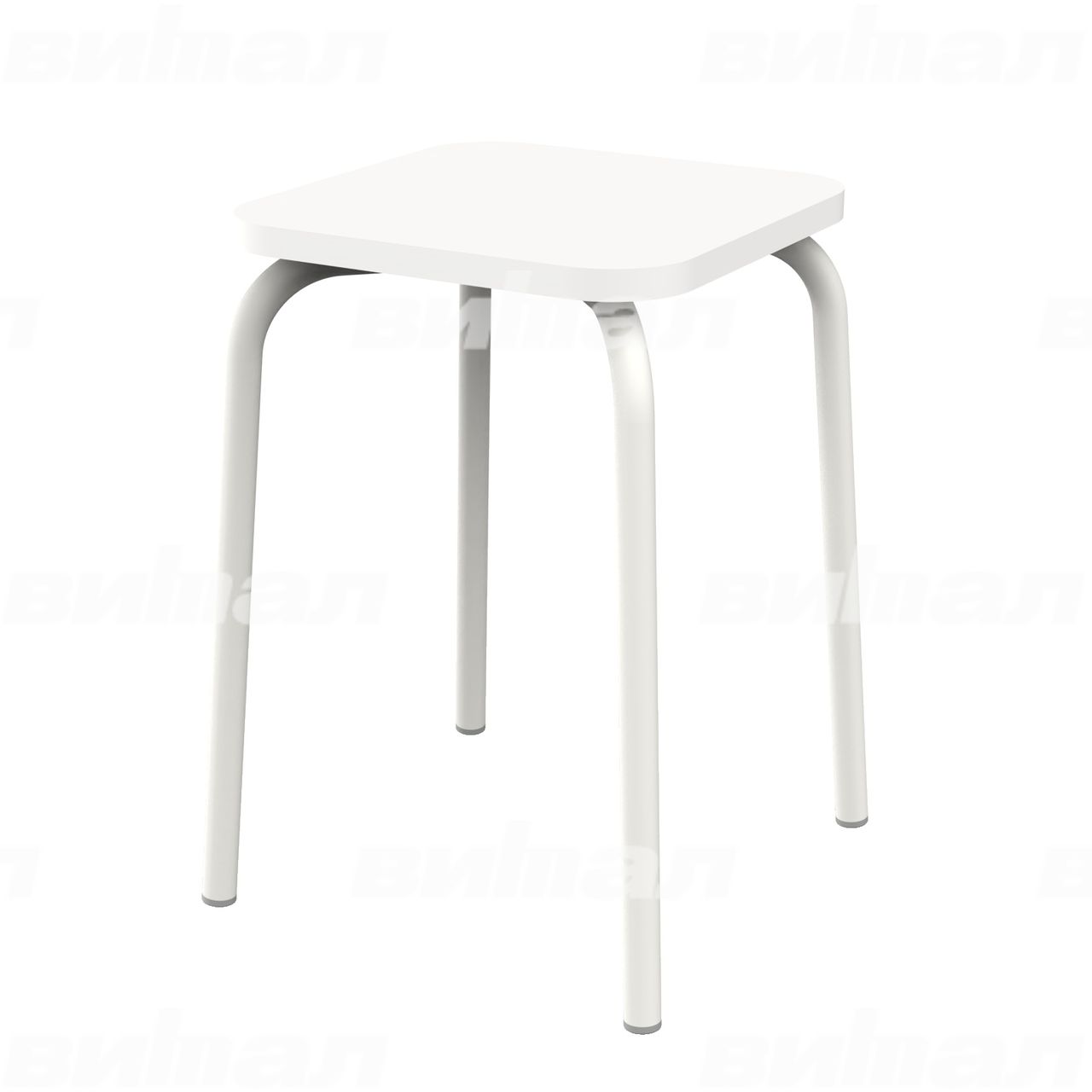 Табурет для столовой белый RAL9016 Белый Пластик