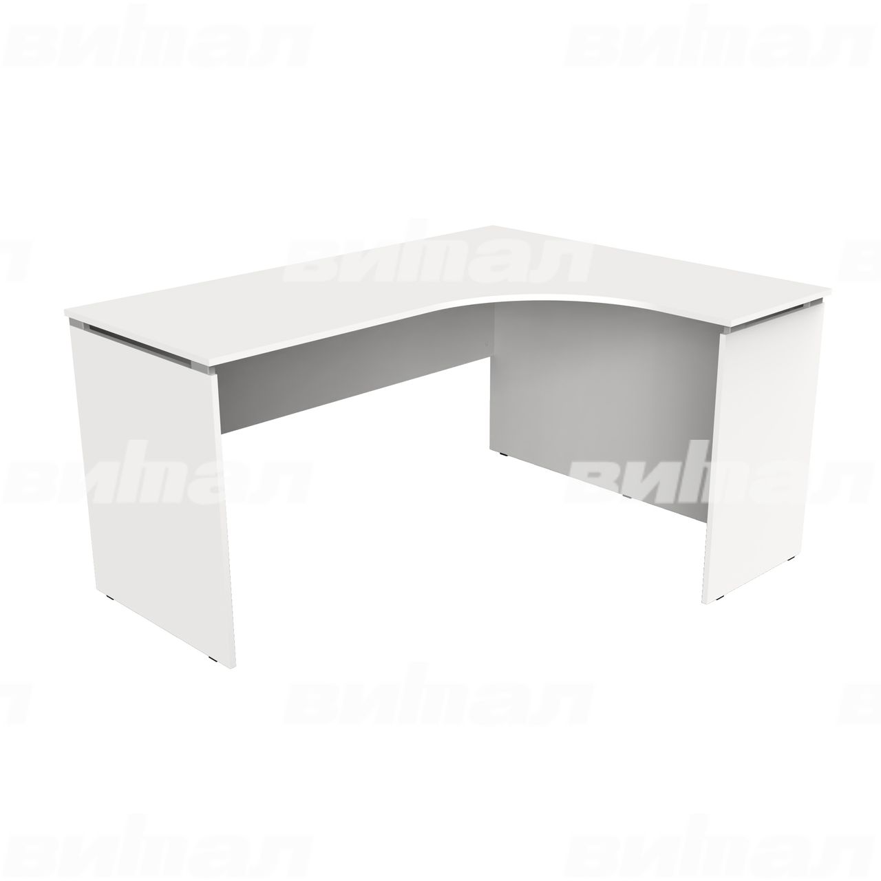 Стол для преподавателя угловой «Альма-1» Белый ЛДСП