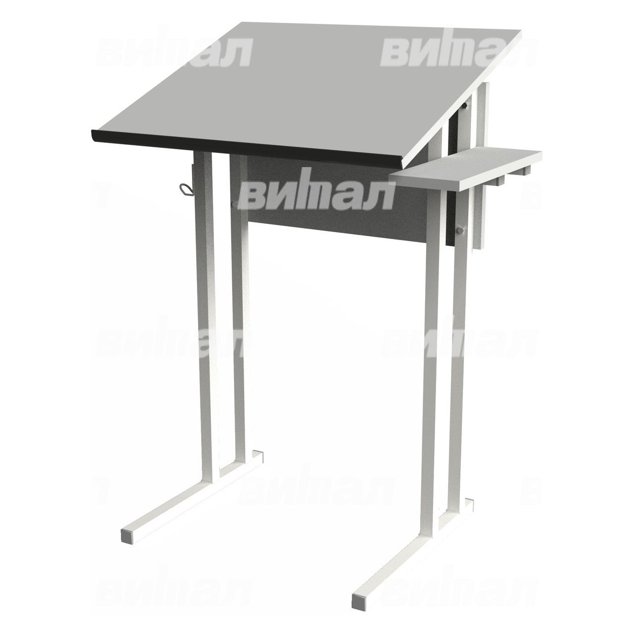 Стол для черчения и рисования (гр. 5,6) белый RAL9016 Серый 5 ЛДСП.