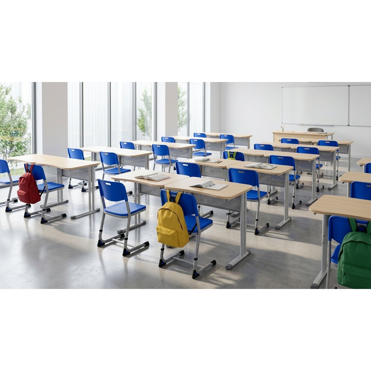 Стул ученический нерегулируемый «Осанка» Пластик на плоскоовальной трубе