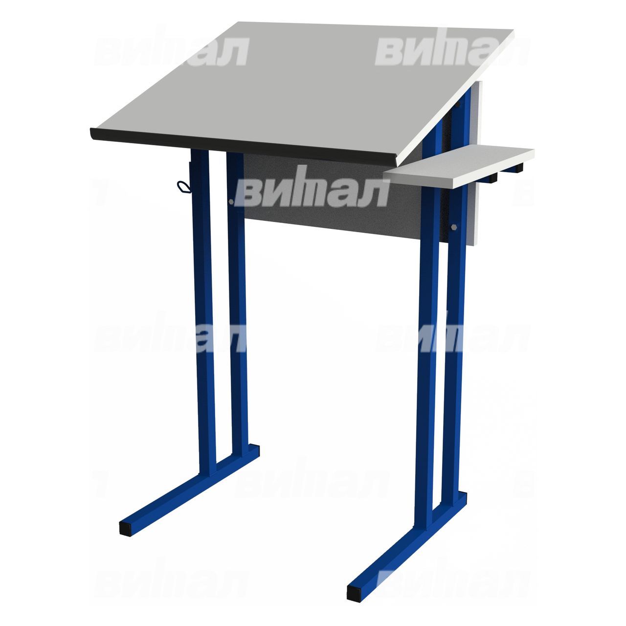Стол для черчения и рисования (гр. 5,6) синий  RAL5002 Серый 6 ЛДСП.