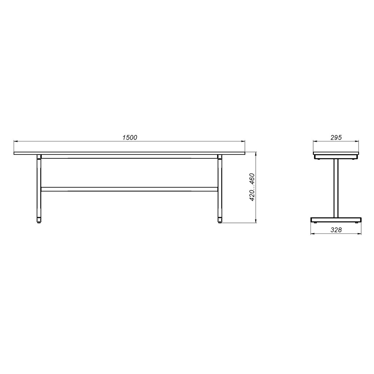 Скамейка 3-местная