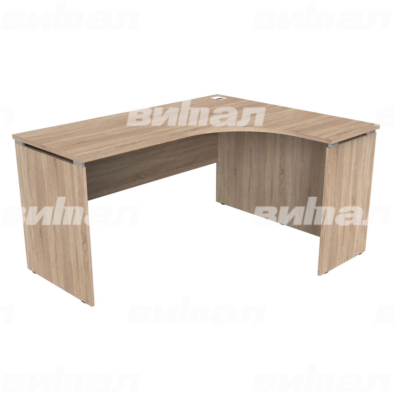 Стол для преподавателя угловой «Альма-1» Дуб сонома ЛДСП