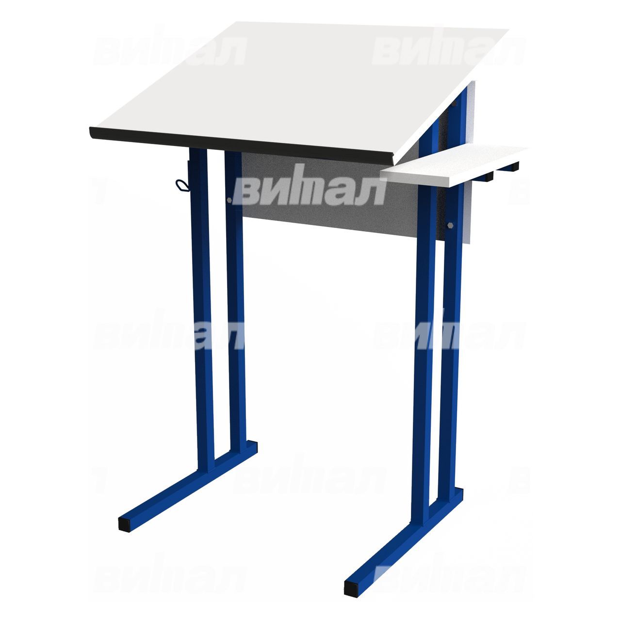 Стол для черчения и рисования (гр. 5,6) синий  RAL5002 Белый 5 ЛДСП.