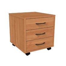 Тумба выкатная "Компакт" (3 ящика) Бук-бавария