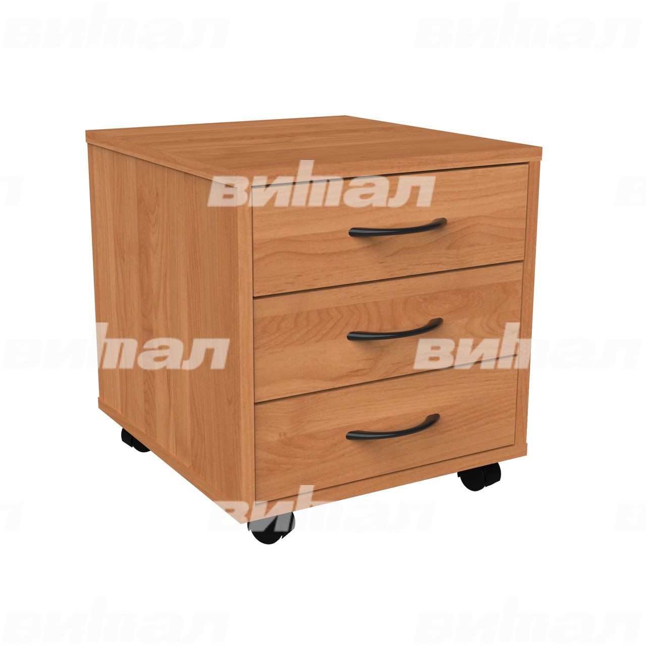 Тумба выкатная "Компакт"  (3 ящика) Ольха ЛДСП