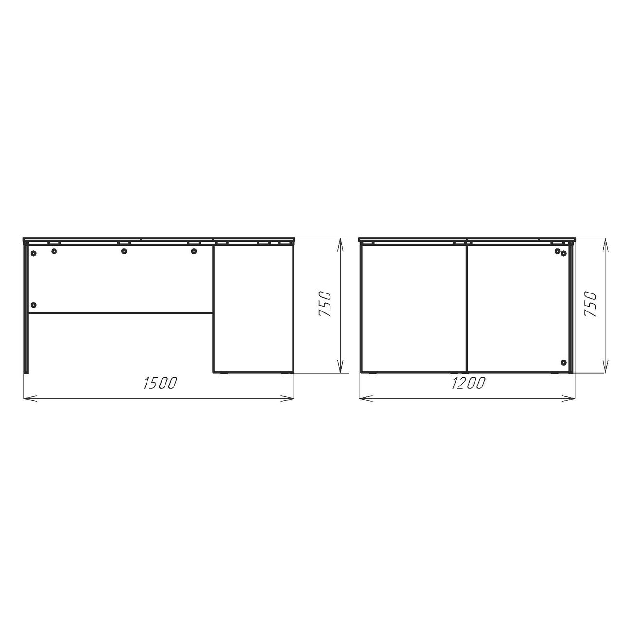 Стол для преподавателя угловой «Альма-1»