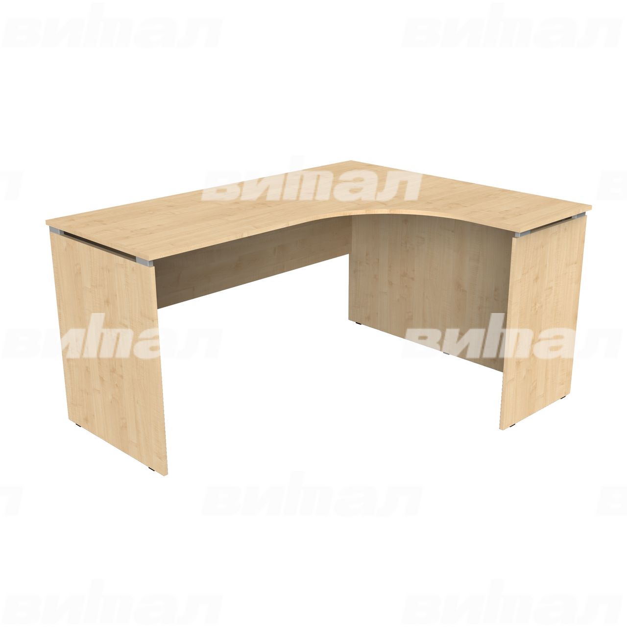 Стол для преподавателя угловой «Альма-1» Клен ЛДСП