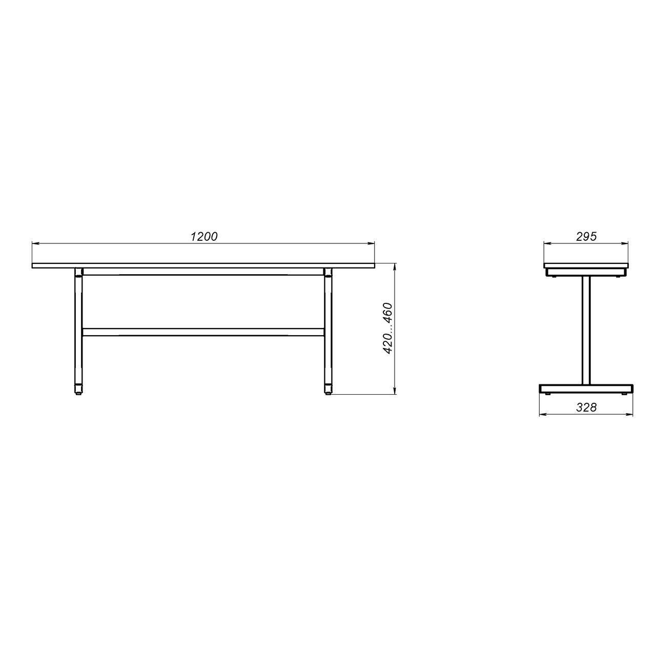 Скамейка 2-местная